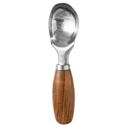 Stainless Steel Wood Handle Scoop Ice Cream Scoops Fruit Spoons Watermelon Scoopers Melon Ball Maker Kitchen Gadgets Ice Tools