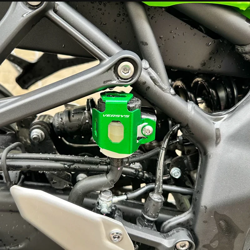 For Kawasaki Versys 300 650 1000 X300 Motorcycle Fashion  Accessories Rear Brake Fluid Reservoir Guard Cover Oil Cup Protector