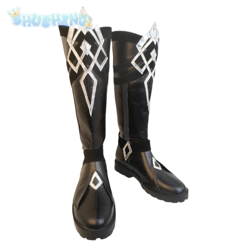 Spiel Genshin Impact The Captain II Capitano Cosplay Schuhe Maßgeschneiderte Modestiefel für Halloween Weihnachten Frau Männer Schuhe