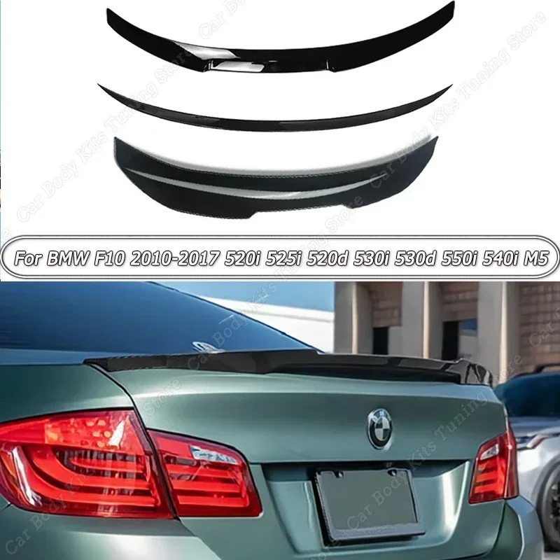 M4 M5 PSM Style Car Rear Trunk Spoiler Wing Accessories Gloss Black For BMW F10 520i 525i 520d 530i 530d 550i 540i M5 2010-2017