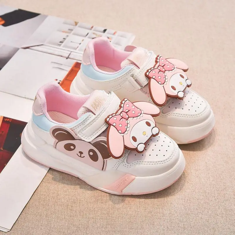 Kawaii My Melody Shoes Anime Kuromi scarpe da tavola per bambini Cartoon Boys Girls scarpe sportive Casual Sneakers antiscivolo traspiranti