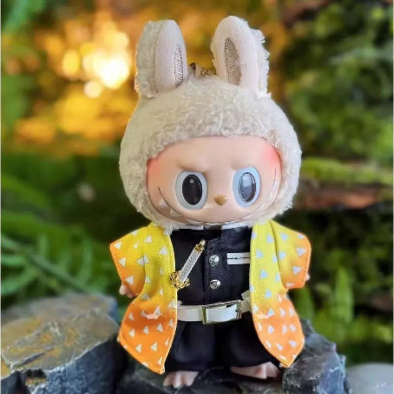 Demon Slayer: Blade Rabubu Clothes 17cm Doll Clothes For Labubu Sit Party Doll Clothes Tanjiro Clothes Christmas present