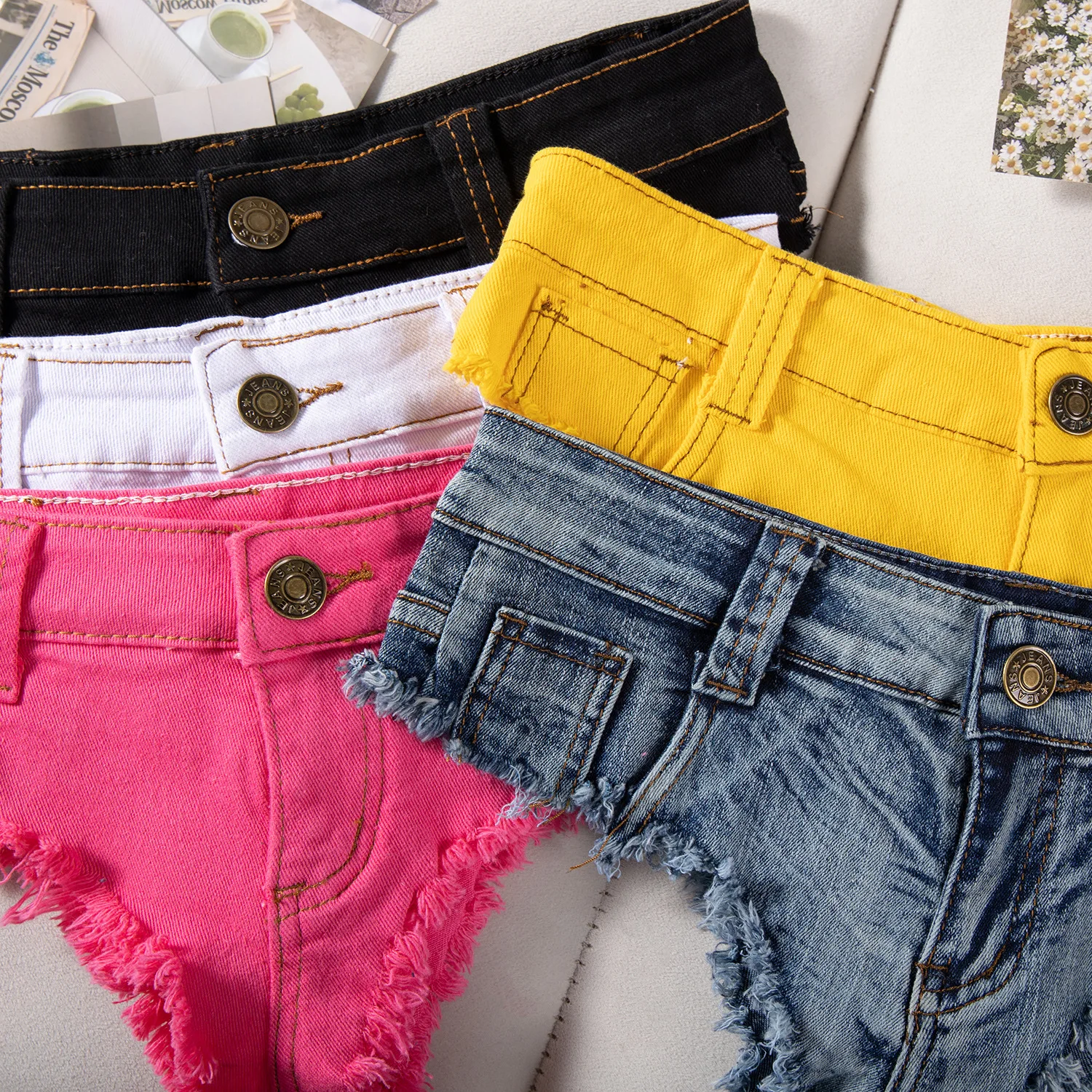 Fashion New Summer Woman Sexy Denim Super Shorts Lady Nightclub Hot Dance Mini Jeans Panties Home Clothing Girl Party Gift