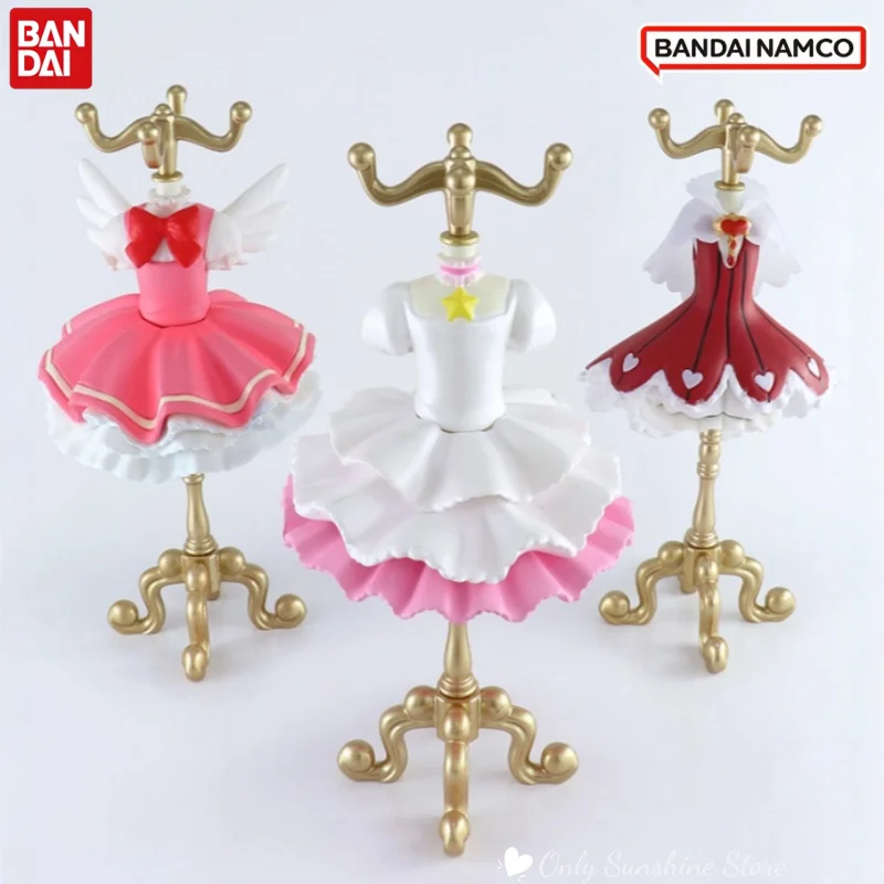 ราวแขวนเสื้อผ้าสไตล์สาวน้อยเวทมนตร์ซากุระจาก BANDAI - ของตกแต่งโต๊ะอเนกประสงค์สำหรับเครื่องประดับ ฟิกเกอร์ของเล่น และงานอดิเรก