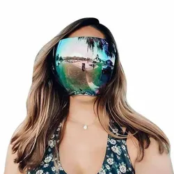 Protective Faceshield Glasses Sunglasses Transparent Anti-fog Anti-splash Protective Mask Full Face Covered Safety Sunglasses