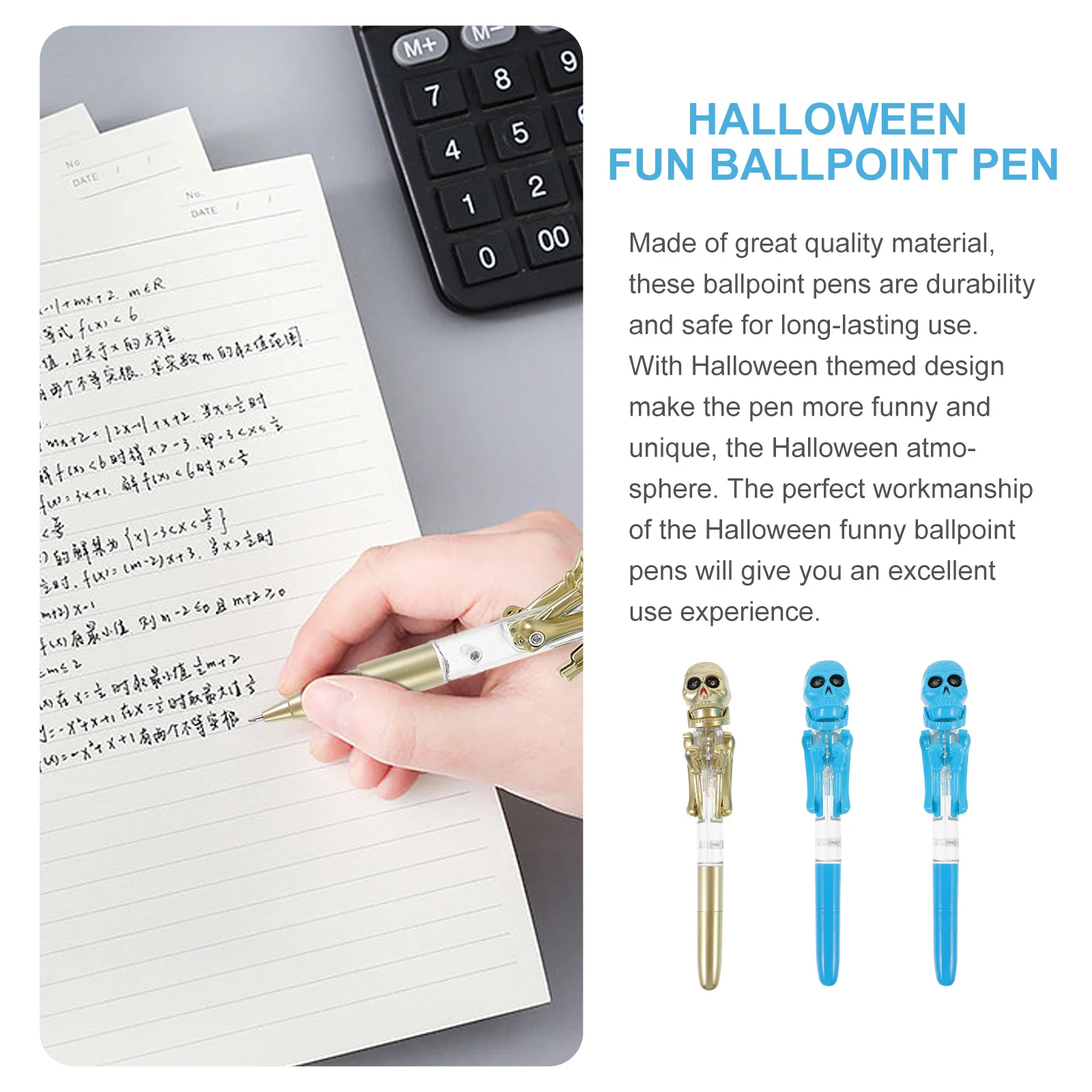 3 قطعة أقلام حبر جاف للهالوين اليقطين الجمجمة توهج أقلام الكتابة الإبداعية القرطاسية الطرف الكتابة القلم القلم للطلاب