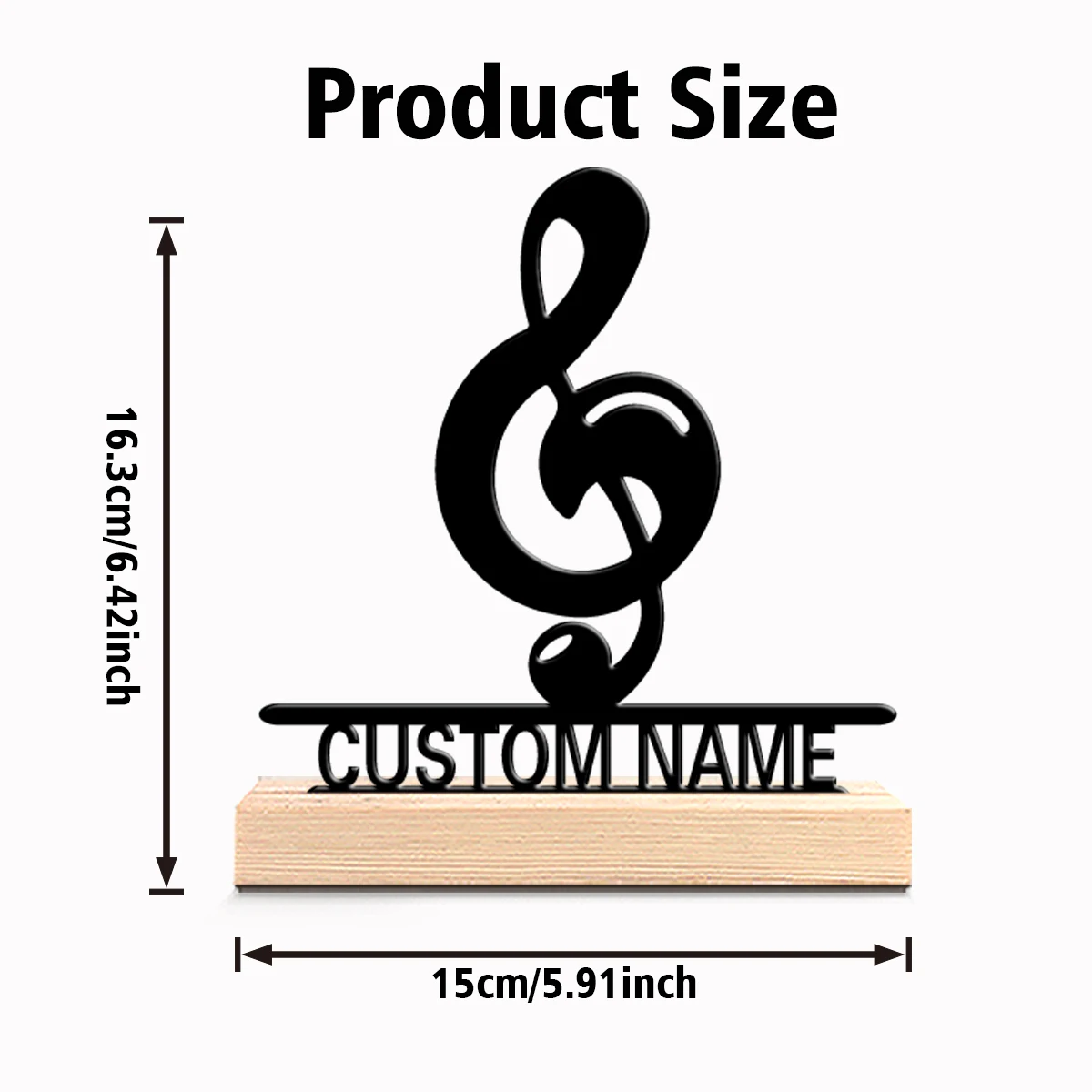 מעמד תווים עם שם אישי