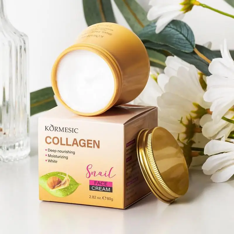 Snail Moisturize Facial Cream Snail Collagen Cream Multi Functional Face Snail Mucin Hydrating Anti-Wrinkle Cream