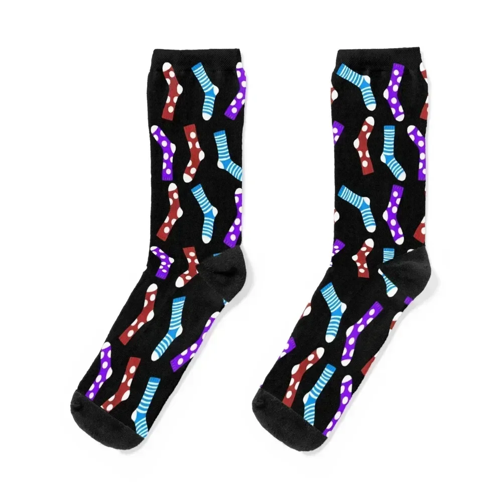 

Odd Sock Print - Black Socks Novelties sheer short gifts Men's Socks Luxury Women's