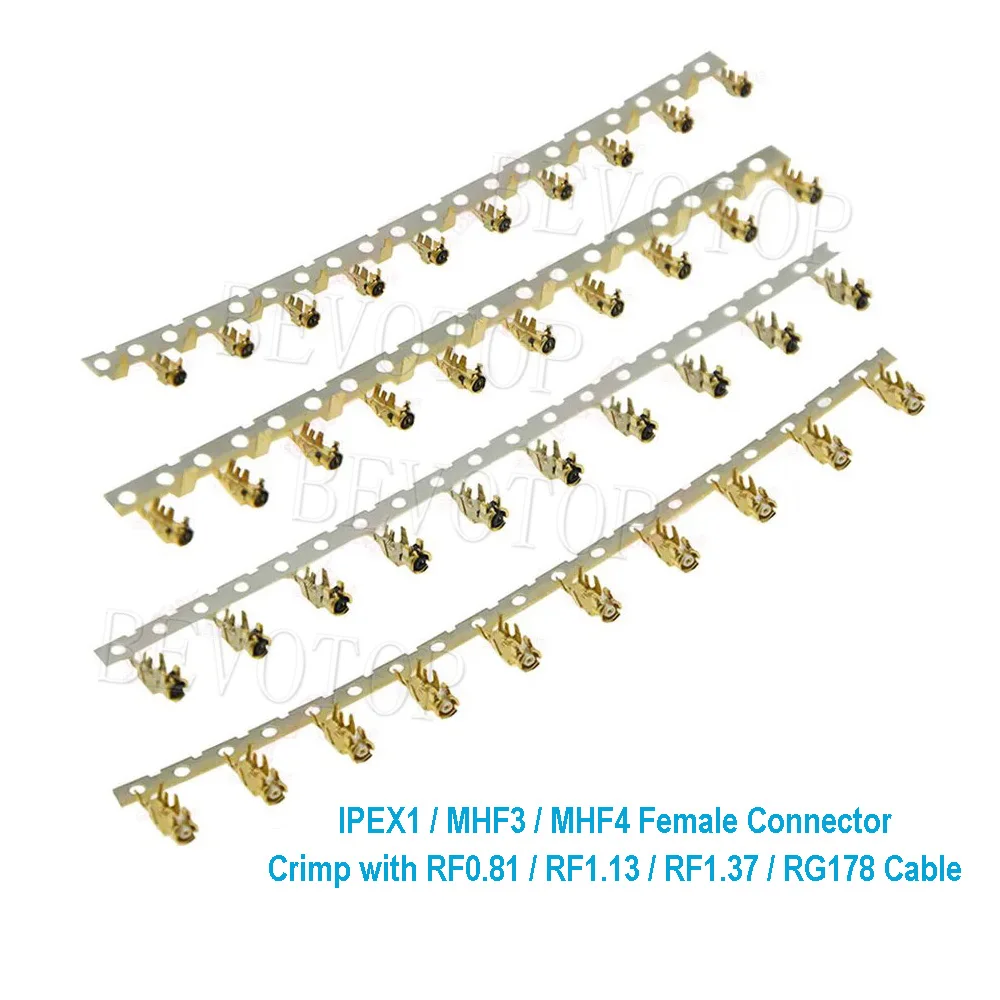 100PCS Ufl Female Connector U.FL IPX IPEX1/MHF3/MHF4 SMT Socket WiFi Antenna Base PCB RF Coaxial Antenna Board Terminal