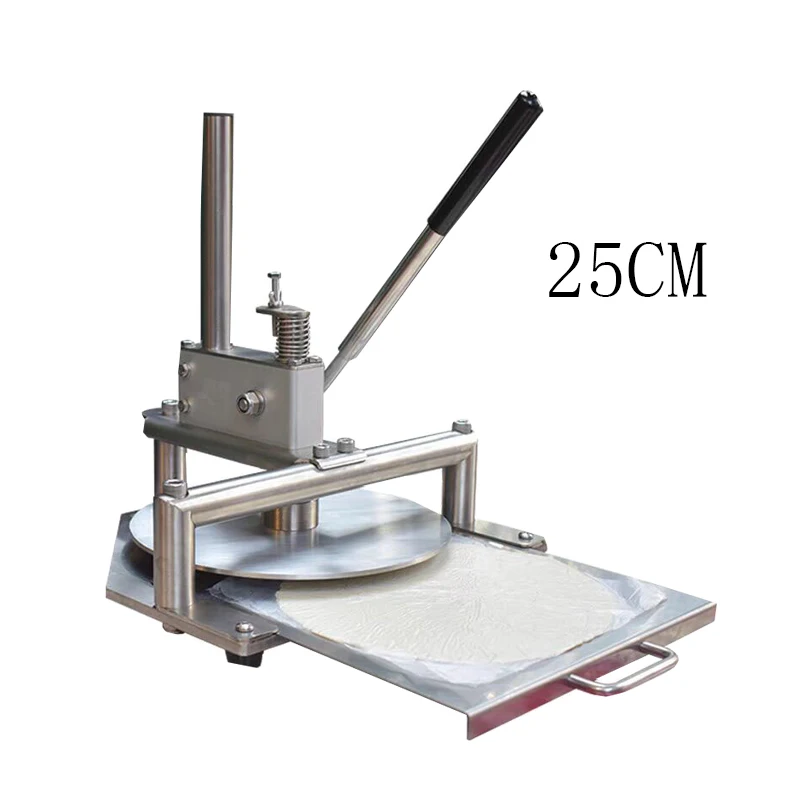 Commerciële pizza-chapati persmachine, handmatige pizzadeegpersmachine