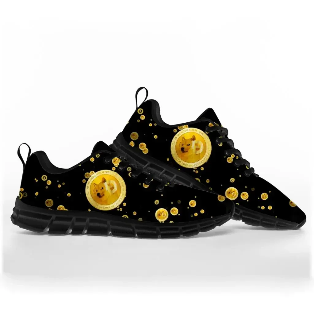 Dogecoin Crypto Currency Dog Coin Miner Sports Shoes Mens Womens Teenager Kids Children Sneakers Custom High Quality Couple Shoe