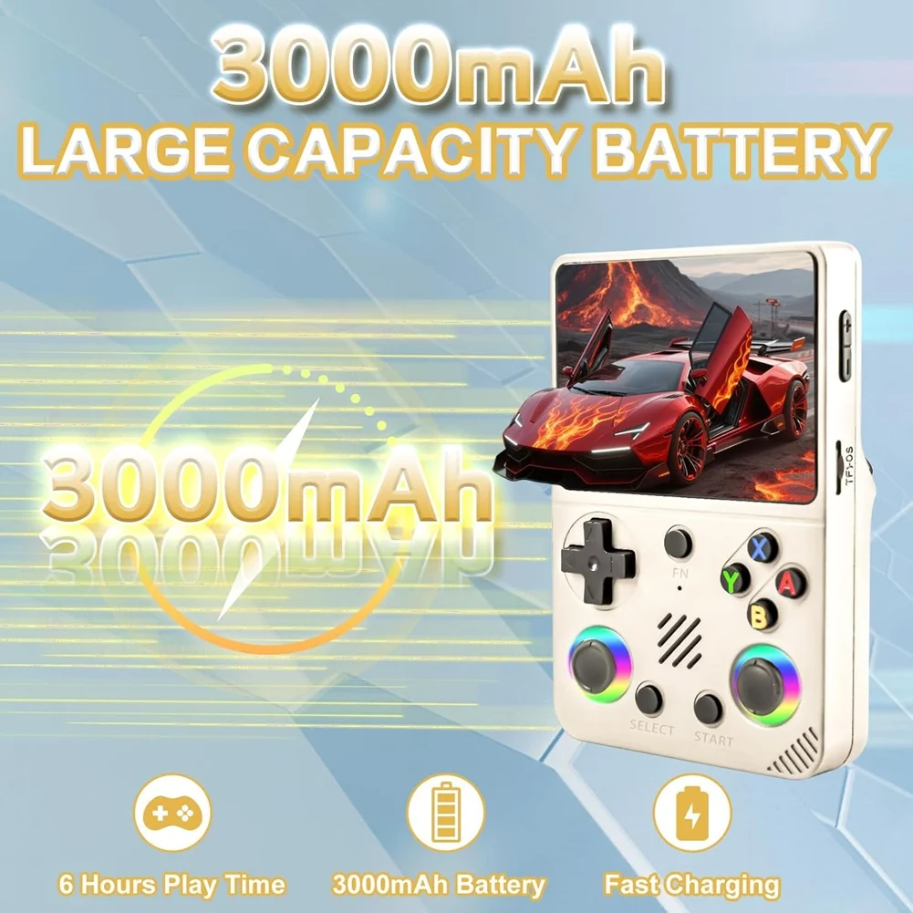 

Portable Nostalgic Mini Arcade GBA RG36 Open Source Game Console Handheld Pro New Handheld RGB Color Lights PSP