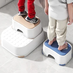 Kid Non-Slip Ottoman Potty Training Stool Kid Step Stool With Non-Slip Pads Living Room Furniture Children Safety Training Stool