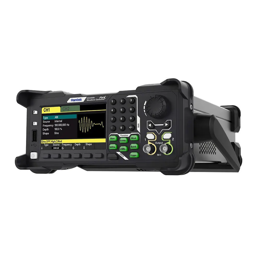 NUEVO Generador de Forma de Onda Hantek HDG3012B/HDG3022B 5 en 1: Generador de Pulsos, Funciones y Armónicos y Medidor de Frecuencia