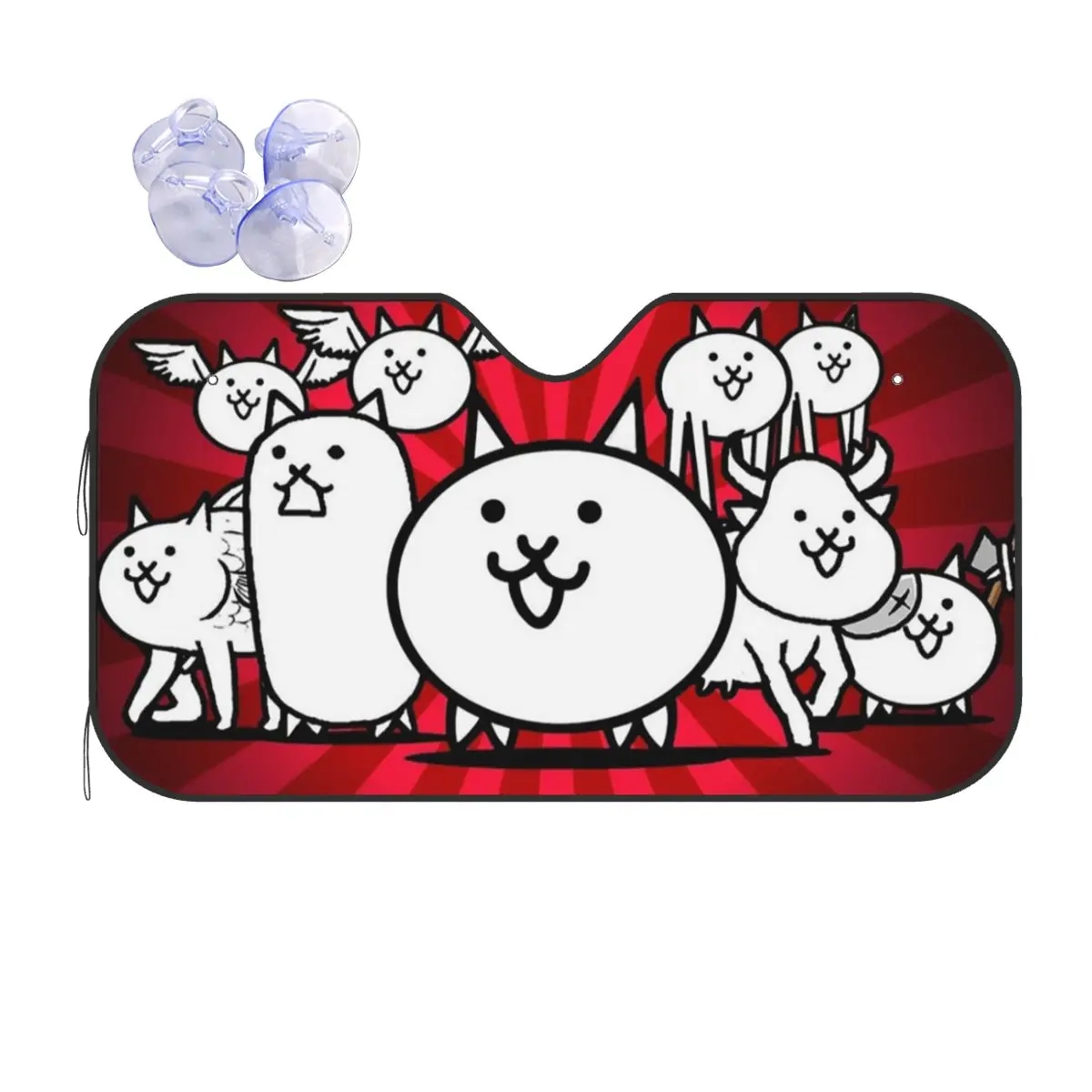 

Nyanko Great War Battle Cats Sunshade Windscreen Car Front Windshield Window Sun Visor Accessories Covers