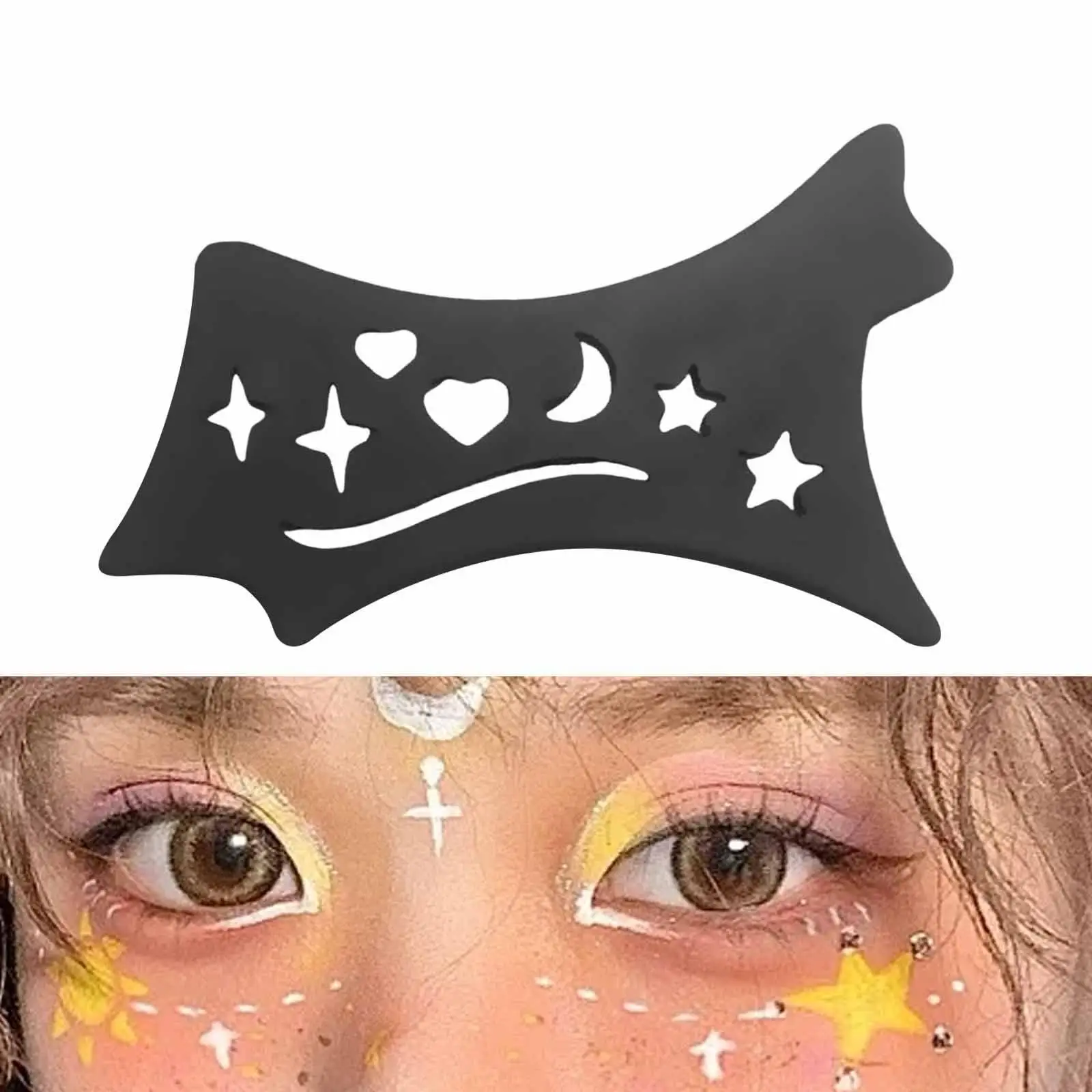 Colorful Eyeliner Helper Silicone Stencil Eye Liner Makeup Aid Reusable Tool for Neat Wings and Flicks