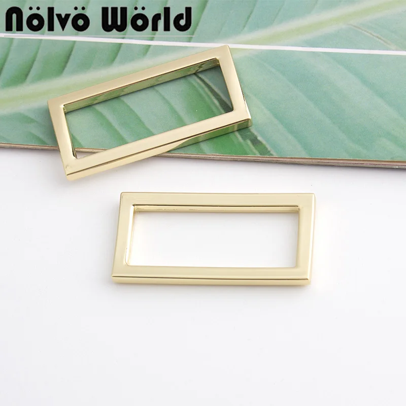 10-50pcs Light gold 38*15mm square buckles Bags square buckle metal Rectangular buckles