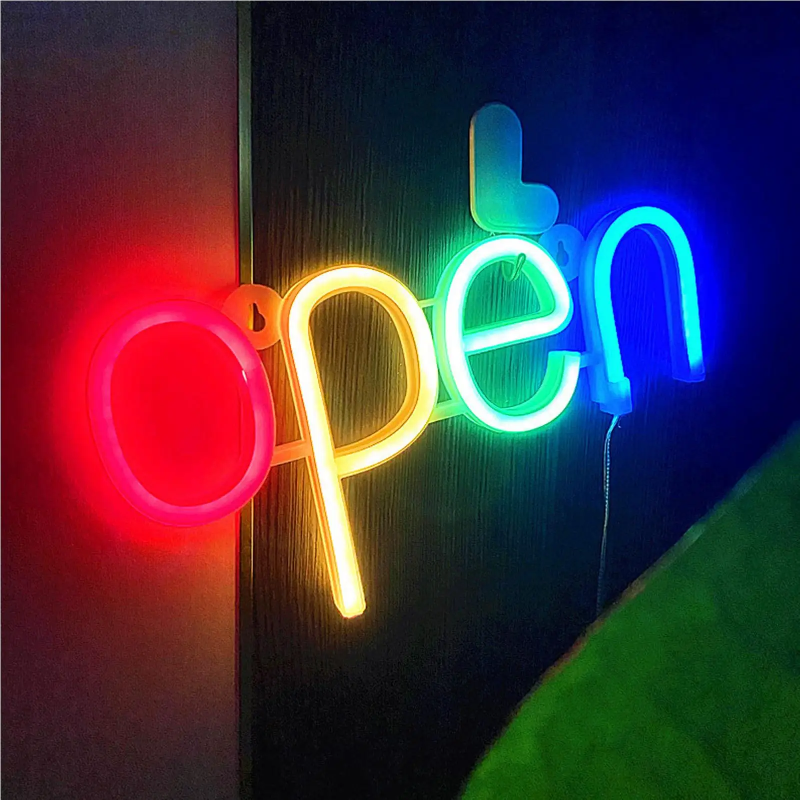 Bright LED Open Neon Sign - Waterproof Business Light for outdoor Bars & Coffee Shops