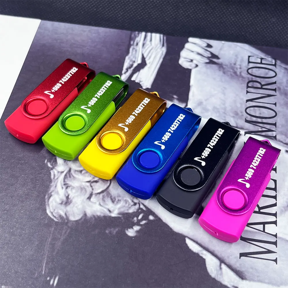 10pcs/lot Flash Drive USB 2.0 Custom Logo Pen Drive 4GB 8GB 16GB 32GB Pendrive 64GB Memory Stick Kapasitas Nyata U Disk Cle Usb GB