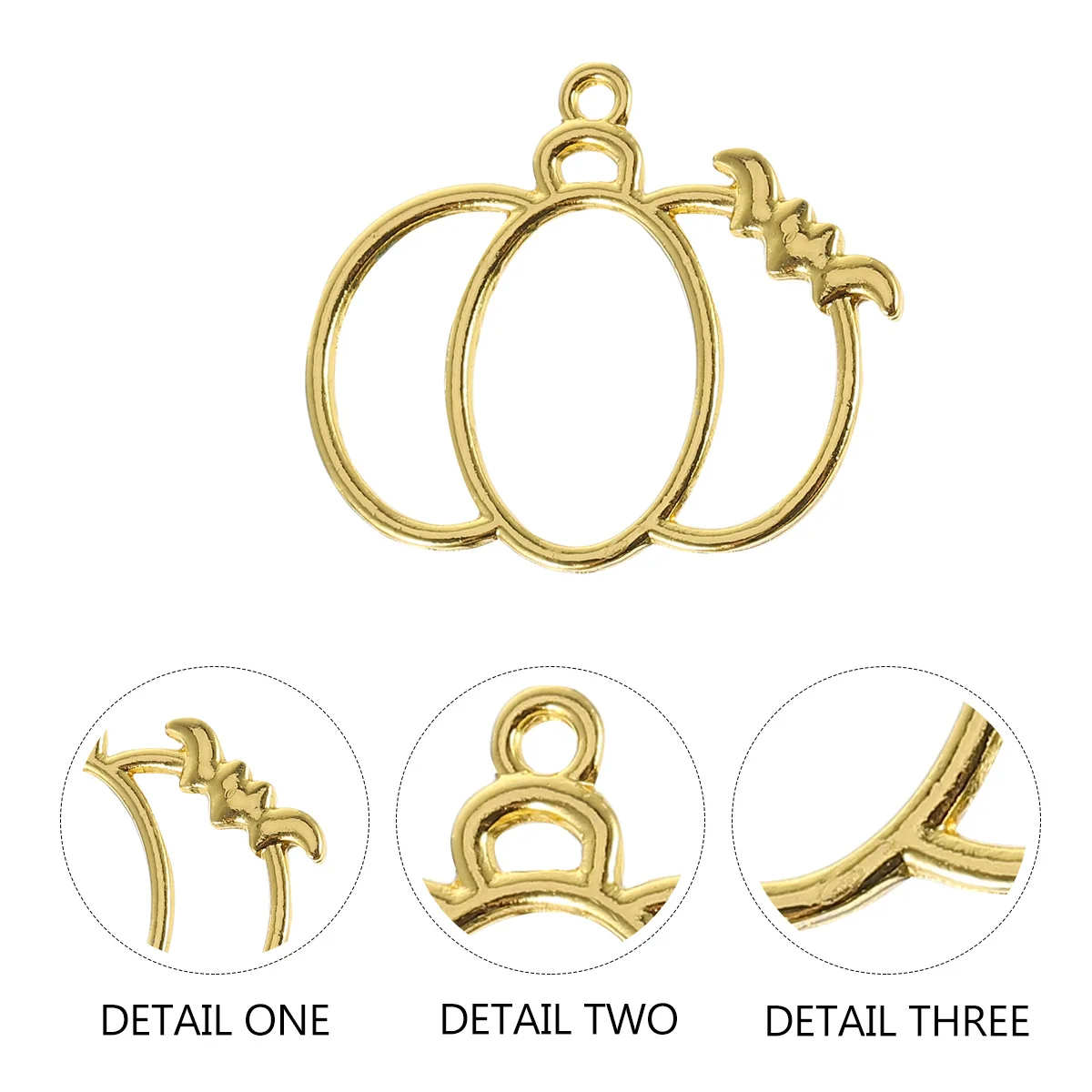 20Pcs Pumpkin Mold Resin Frame DIY Jewelry Craft Kit Pumpkin Pendant Decoration for Halloween Christmas Birthday