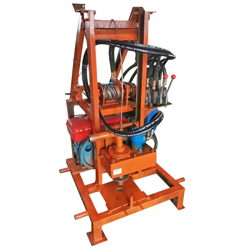 Compact Crawler Type Water Well Drilling Rig 100m Depth Zero-Turn Maneuverability for Tight Urban Spaces