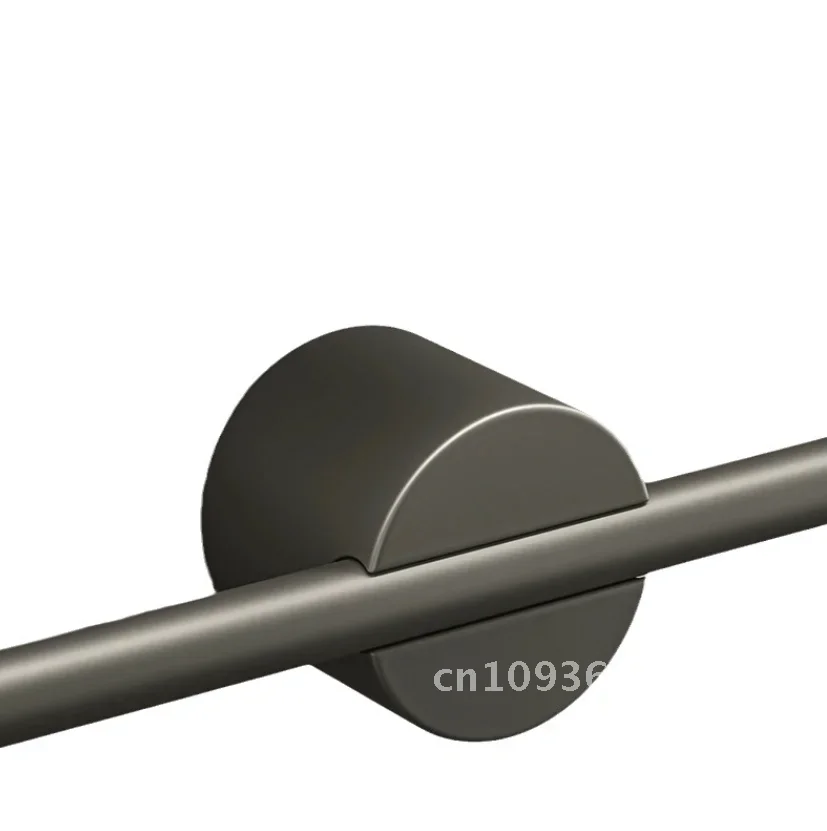 

Fulcrum towel rack Light luxury bathroom alloy adjustable single simple bar bar Nordic towel aluminum bath towel rack
