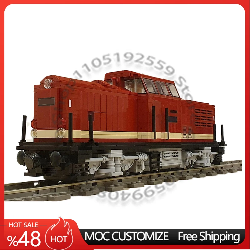 

1088 PCS Speed King Classic Steam Rail Locomotive MOC Customize Modular Building Block Popular Design DIY Boys Toy Birthday Gift