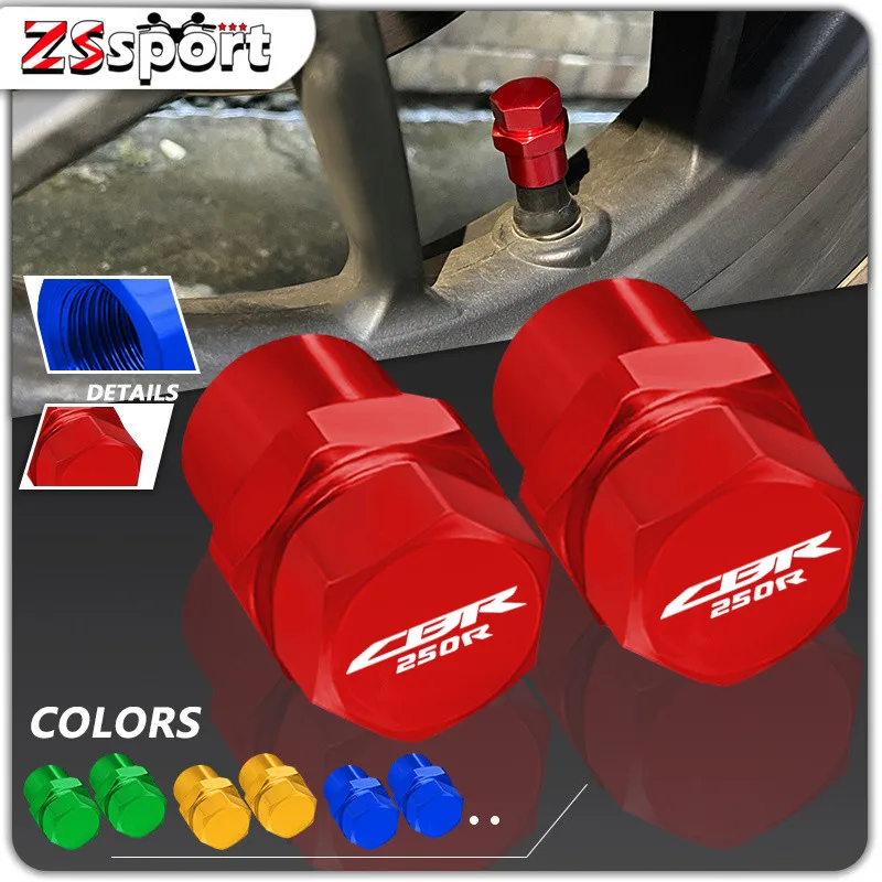 

For HONDA CBR250R CBR300R CBR500R Motorcycle Accessories CNC Aluminum Wheel Tire Valve Caps Airtight Covers cbr 250r 300r 500