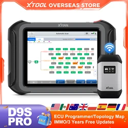 XTOOL D9S PRO D9SPRO WIFI Diagnostic Tool ECU Programmer Automotive Scanner Topology Map VAG Guided 45+Resets FCA/CANFD/DOIP