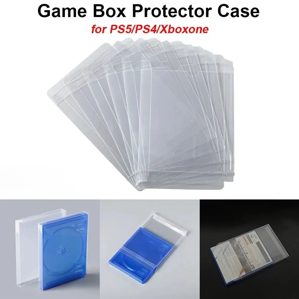New Transparent Game Box Protector Case Clear Protective CD 