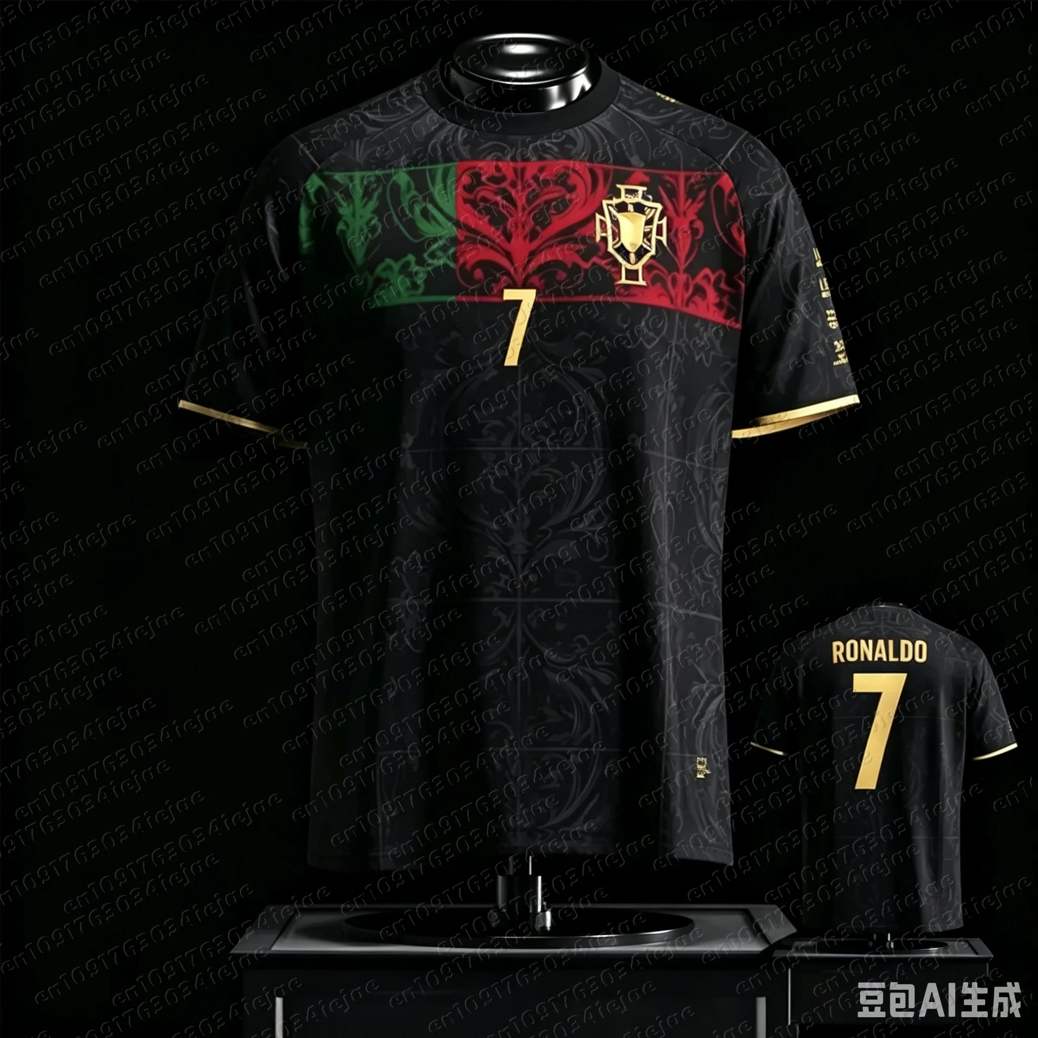 2026 Neue Gedenkausgabe Trikot_T-Shirt – Portugal Team Herren/Damen/Kinder Sport- und Freizeitmode-Oberteile – Detail 5