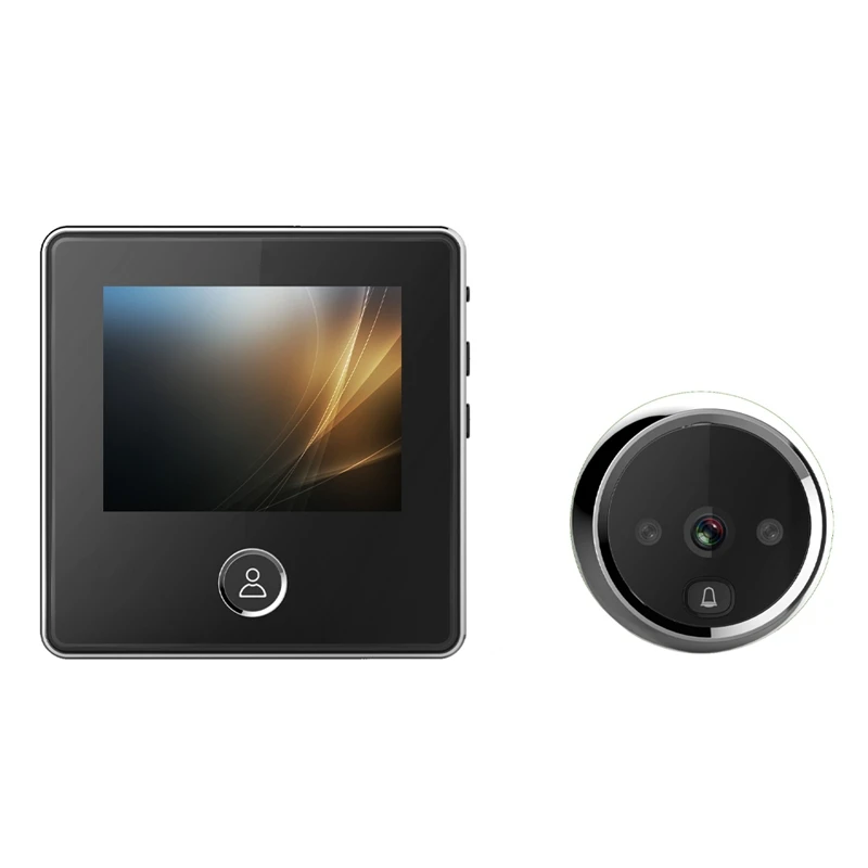 LCD Screen Electronic Door Viewer Bell IR Night Door Camera Photo Recording Digital Door Viewer Smart Peephole Doorbell