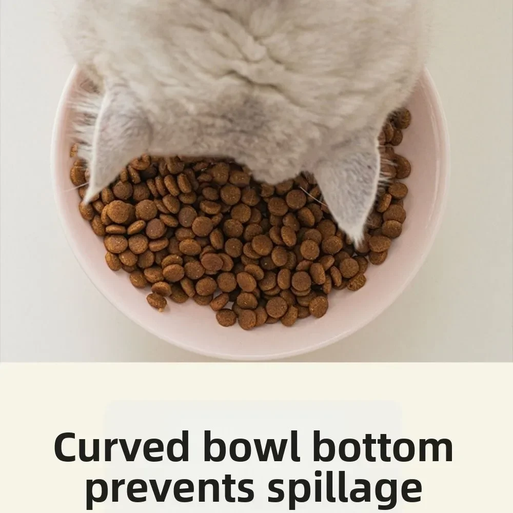 Creative Ceramic Cat Bowl Cute Large Capacity Dog Food Feeding Basin Anti Tipping Non-slip Pet Drinking Feeder Neck Protection - view 2