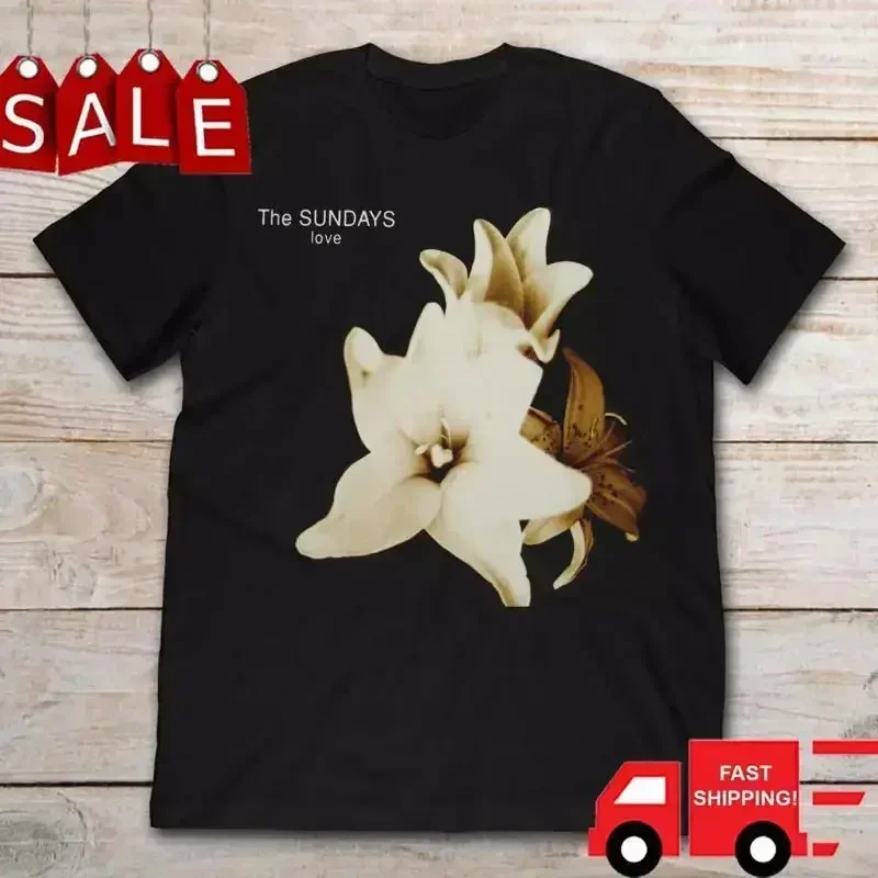 The Sundays Band Love Black cotton T Shirt Full Size S 5XL ET920