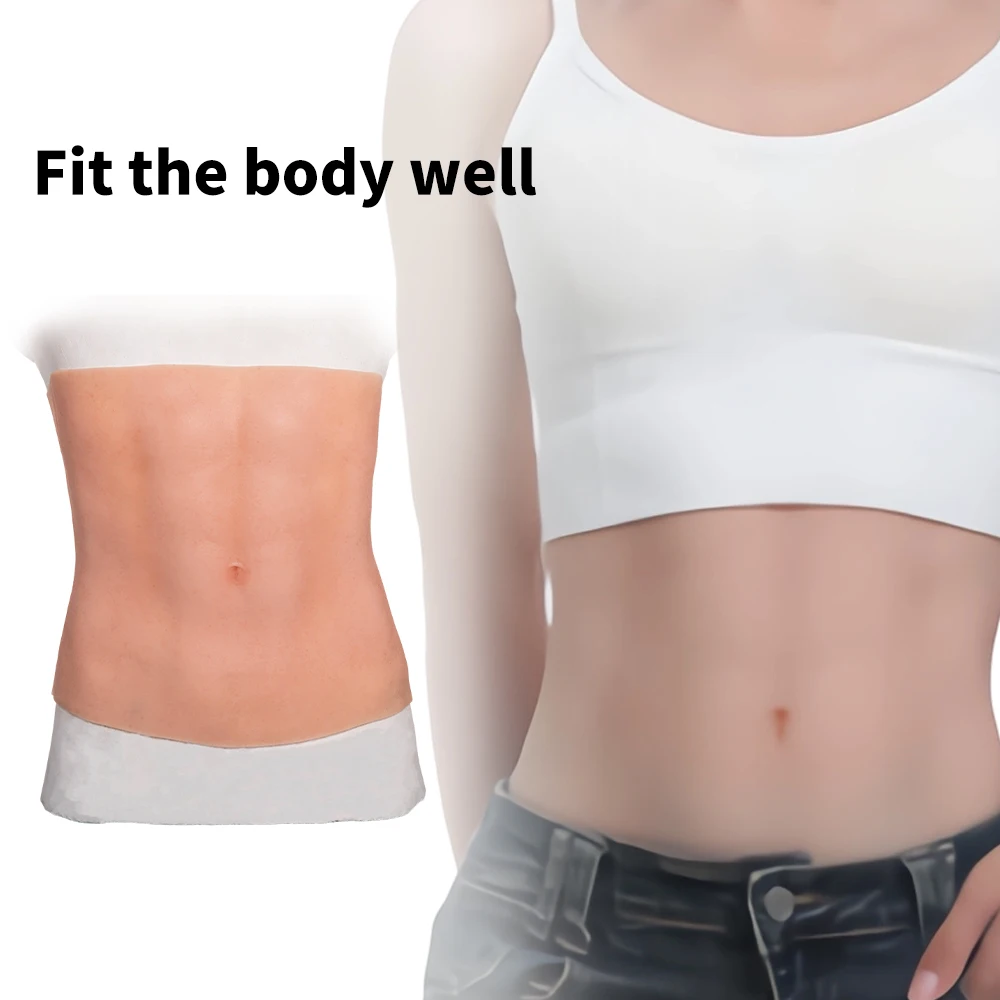 

EYUNG Realistic Silicone Pectoralis Prop Abdominal Muscle Garment for Cosplay Crossdresser Macho Cosplay 45-60kg Available