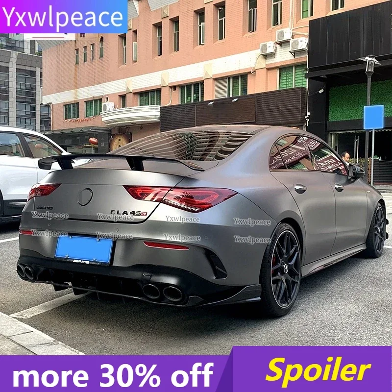 

For Mercedes Benz C118 CLA Class Spoiler 2019 2020 2021 CLA180 CLA200 CLA250 CLA220 CLA35 45 ABS Rear Trunk Spoiler Wing