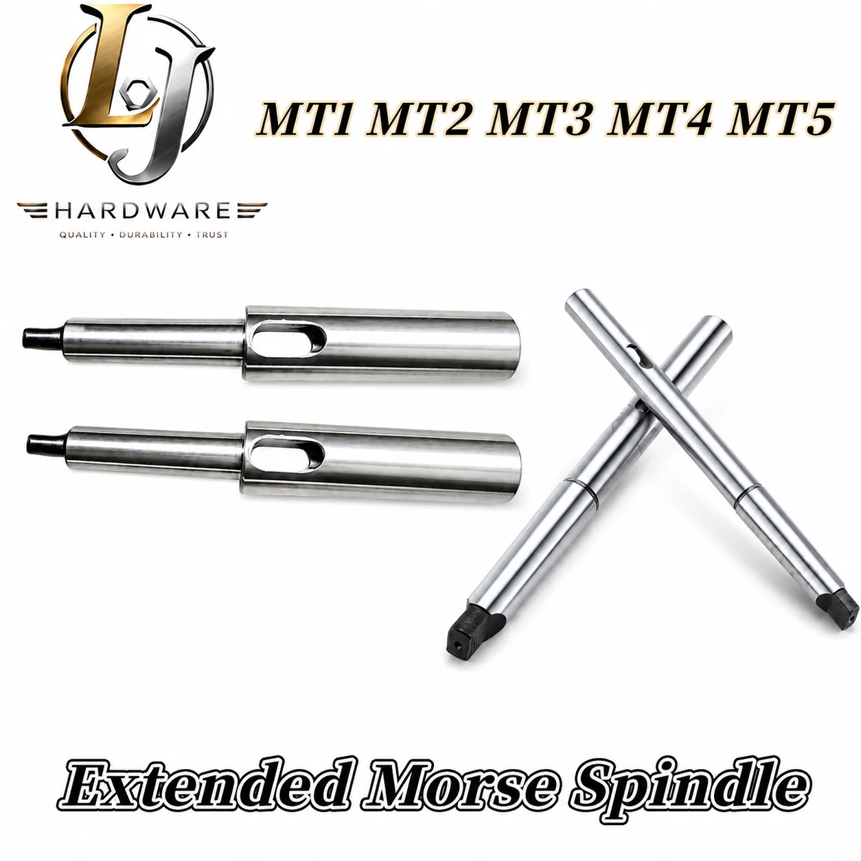 MT1 MT2 MT3 MT4 MT5 Morse Taper Reducer Extension Sleeve Heavy Duty Hardened Steel Adapter for Drilling Lathe Milling Machine