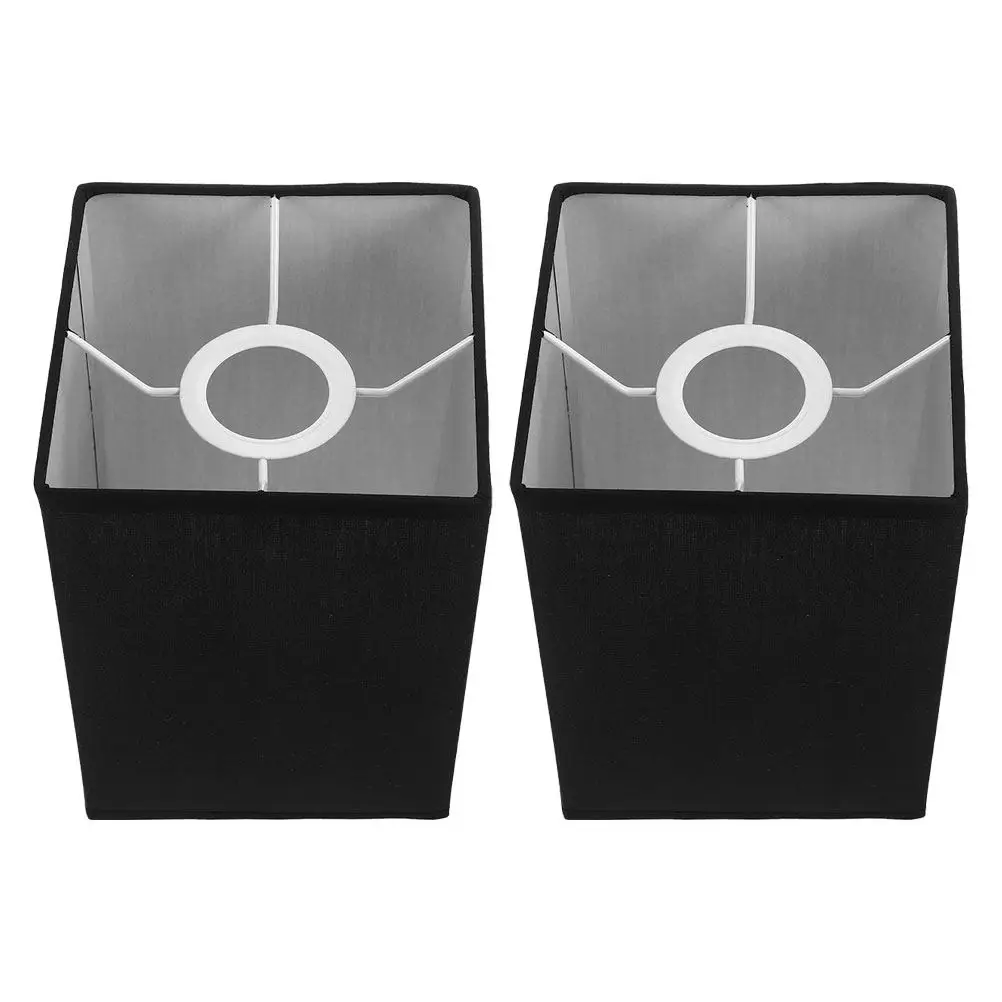 

2 шт. тканевые абажуры для настольных ламп, декоративные чехлы для домашнего декора, совместимые с лампами E27