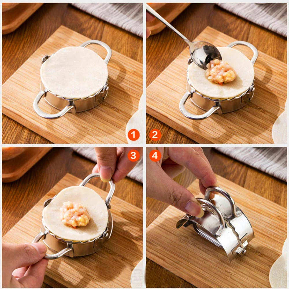 Dumpling Maker - Dumpling Press/Stainless Steel Empanada Press/Pie Ravioli Dumpling Wrappers Mold Kitchen Accessories