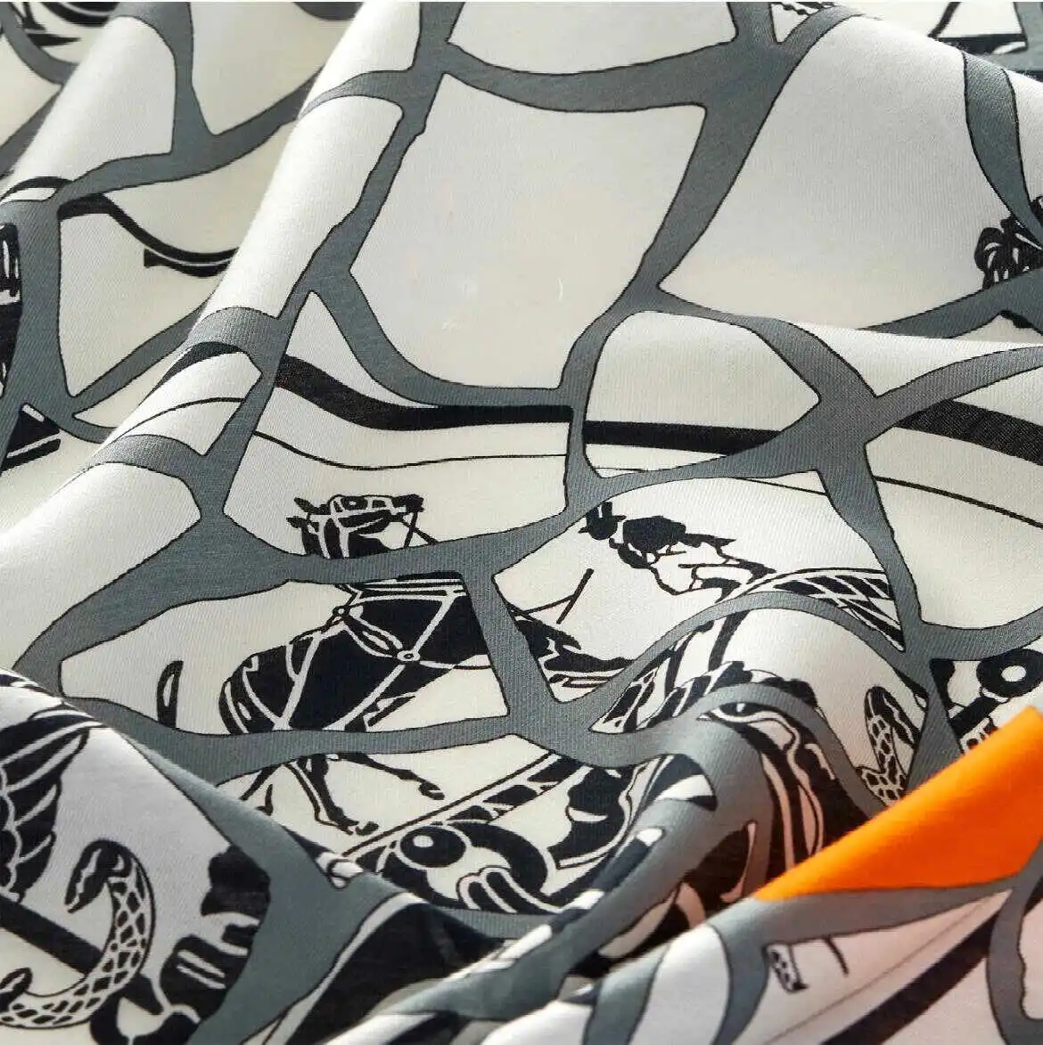 وشاح حريري 90 سنتيمتر اليد توالت حواف شالات الأوشحة الفاخرة المصممين رئيس حقيبة الديكور هدية الكريسماس الملابس والاكسسوارات #6