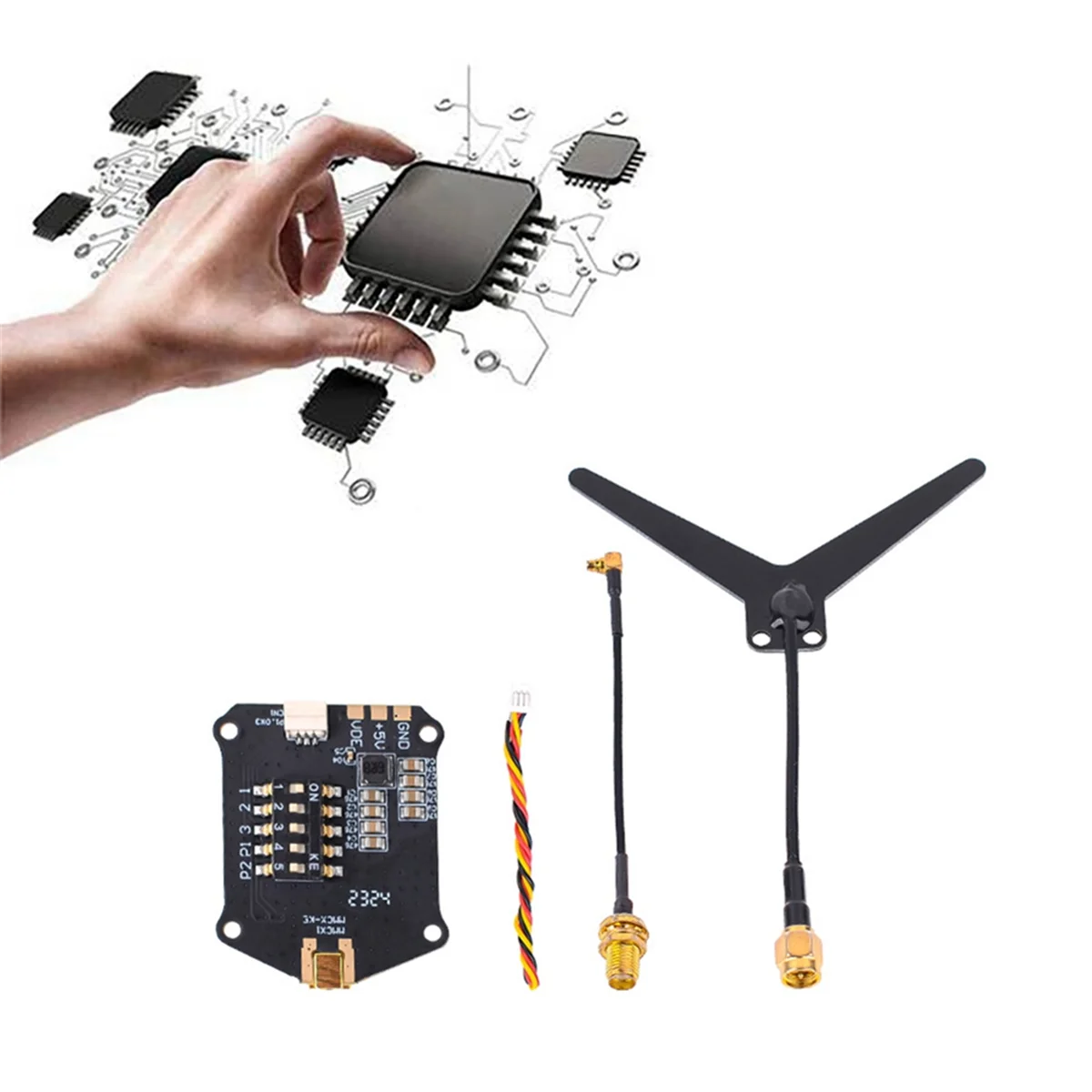 【Superdeals】 para HGLRC 1,2G 800Mw VTX conmutable NTSC o PAL FPV módulo transmisor para RC FPV Dron de avión de largo alcance