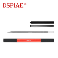 DSPIAE AT-TSA 440 Stainless Steel Wide Mouth Push Knife AT-TSB Aluminum Alloy Handle Double-end Multi-purpose Model Knife Tools