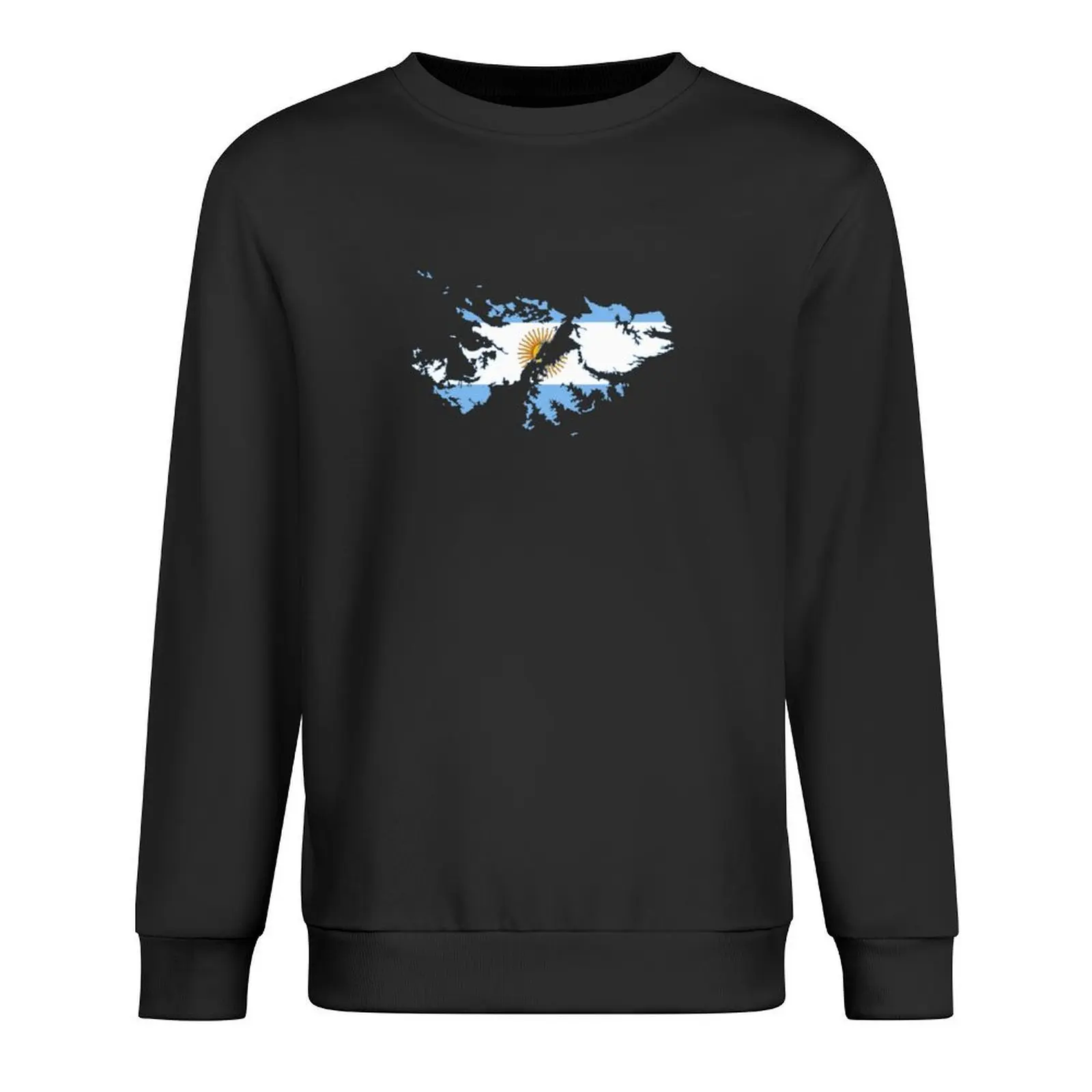 

Argentine Flag Map of Islas Malvinas Pullover korean autumn clothes anime clothes male clothes men sweatshirt