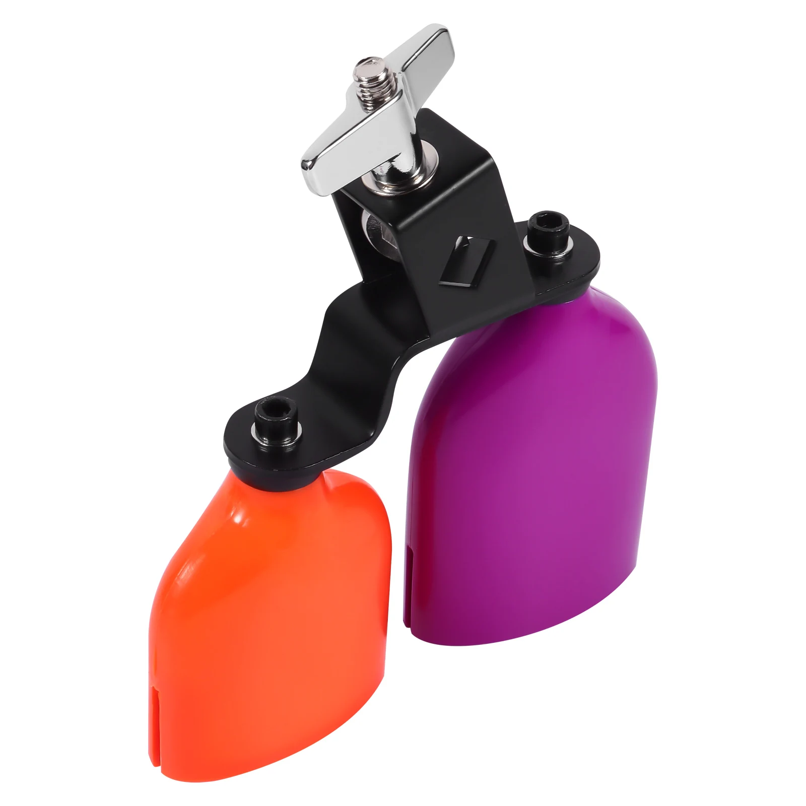 

Plastic Cow Bell Two Tone Noisemaker Percussion Instrument Drum Accessories Educational Musical Hard For
