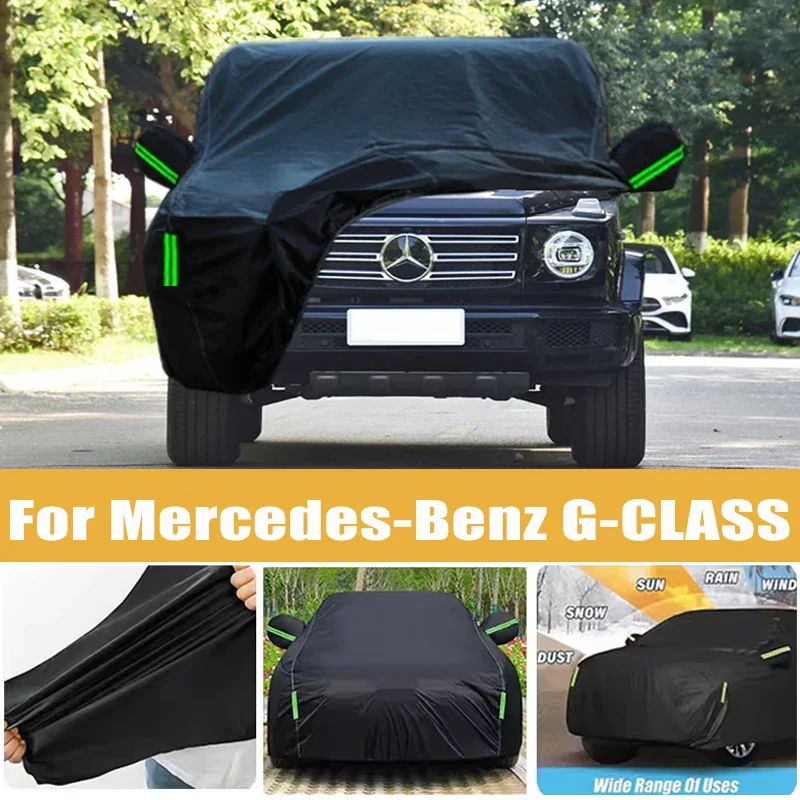 

For Mercedes-Benz G-CLASS Full Car Cover Four Seasons Outdoor Sun Anti UV Rain Snow Dust Protection Oxford Cloth Accessories