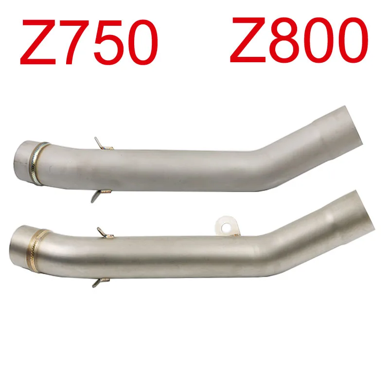 Z750 Z800 Motorcycle Exhaust Muffler 51mm Link Middle Tube Connect Pipe For KAWASAKI Z750 2004 - 2008 Z800 2013 - 2016 Year