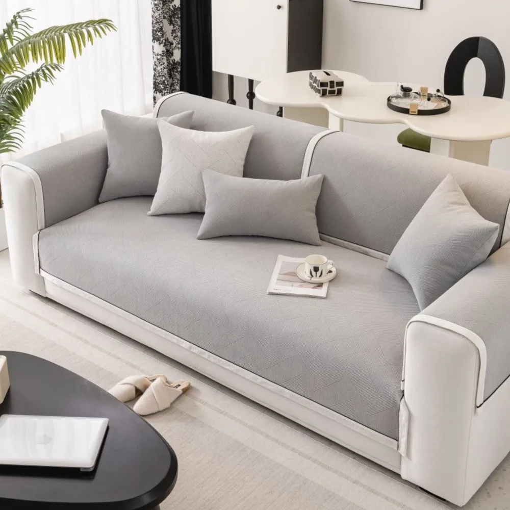 

Living Room Non-slip Couch Sofa Cover 2024 Summer Nordic Universal Chenille Sofa Cushion Cover Slipcover Funda housses de canapé