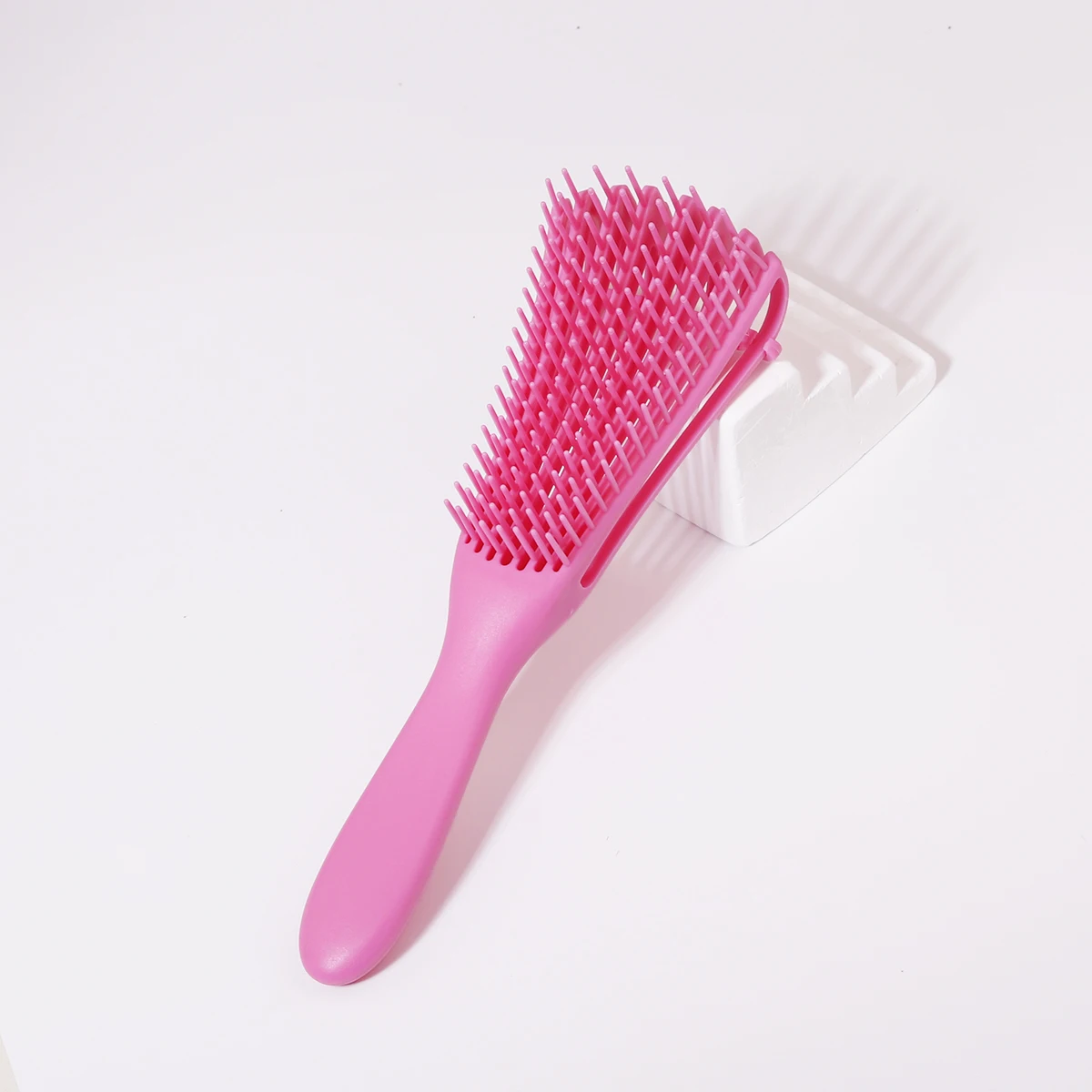 قطعة واحدة من فرشاة تدليك فروة الرأس متعددة الوظائف، شعر مستقيم مجعد ورقيق، أداة تصفيف احترافية خاصة بشعر مستعار حقيقي #6