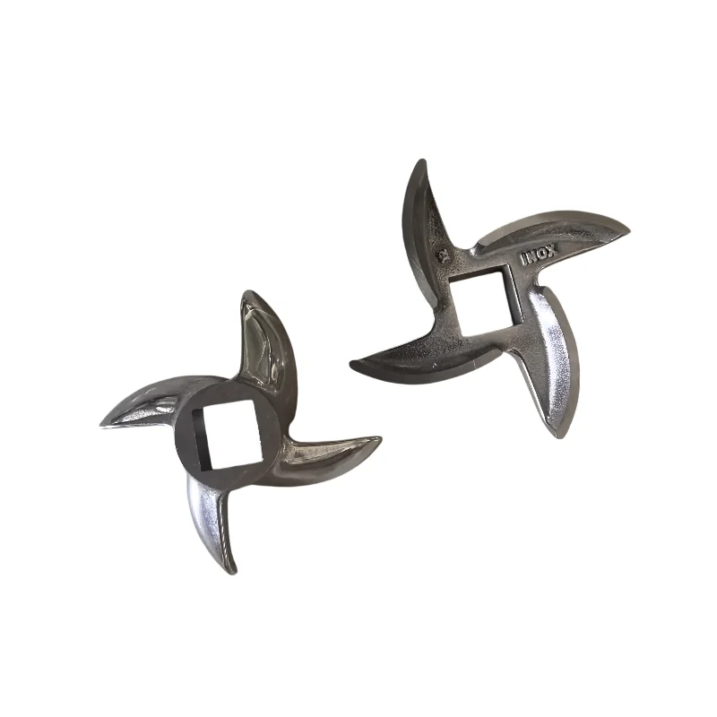 2PCS/lot Meat Grinder Parts blades #12 61mm 12mm square hole stainless steel cross round blade SS420